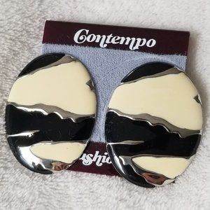Vintage Retro 80's Contempo Fashion Earrings